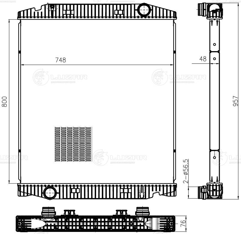 Radiator, racire motor LRc 1620 LUZAR